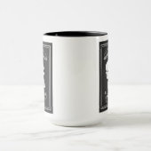 コーヒー コーヒー さらにコーヒー 骸骨 テキスト マグカップ (中央)