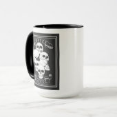 コーヒー コーヒー さらにコーヒー 骸骨 テキスト マグカップ (正面左)