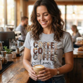 コーヒー。コーヒー。コーヒー好き Tシャツ