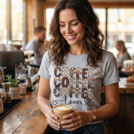 コーヒー。コーヒー。コーヒー好き Tシャツ