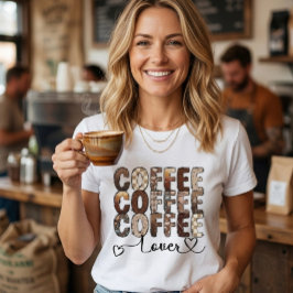 コーヒー。コーヒー。コーヒー好き。 Tシャツ