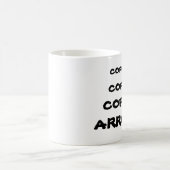 コーヒー!!!!!!! 、コーヒー!! 、コーヒー!!! 、ARRGGG! コーヒーマグカップ (中央)