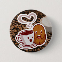 コーヒー サンクス ステッカー ブラウン豆スタイル