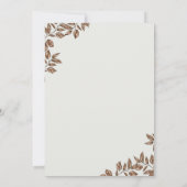 コーヒー シノワズリー ベイビー シャワー コーヒー パーティー 招待状 (裏面)