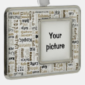 コーヒー シルバープレートフレームオーナメント (右)