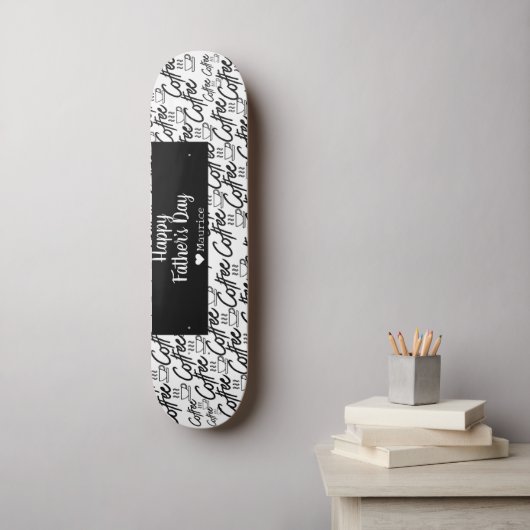 コーヒー シンプル エレガント モダン 父の日 スケートボード (ウォールアート)