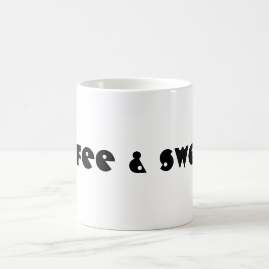 コーヒー&スイーツマグタイポグラフィ コーヒーマグカップ (中央)