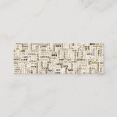 コーヒー スキニー名刺 (裏面)