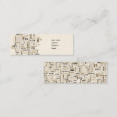 コーヒー スキニー名刺 (正面/裏面)