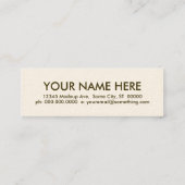 コーヒー。 スキニー名刺 (裏面)