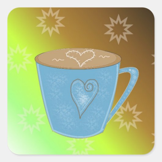 コーヒー スクエアシール (正面)