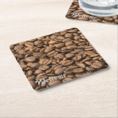 コーヒー スクエアペーパーコースター (アングル)