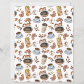 コーヒー スクラップブック ペーパー (正面)