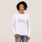 コーヒー、スクラブ、ゴム手袋ナース寿命 Tシャツ (正面フル)