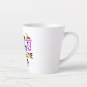 コーヒー、スクラブ、ゴム手袋 – ナースライフ引用文 カフェラテマグ (右)