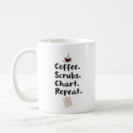 コーヒー スクラブ チャート 反復 引用 コーヒーマグカップ
