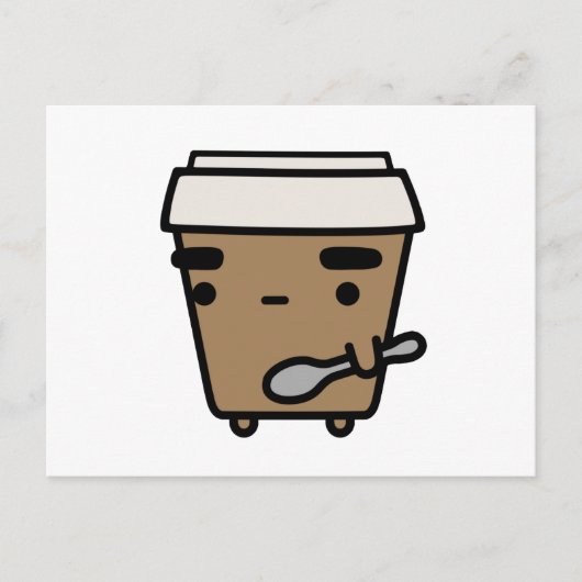 コーヒー&スプーン ポストカード (正面)