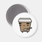 コーヒー&スプーン マグネット (正面/裏面)
