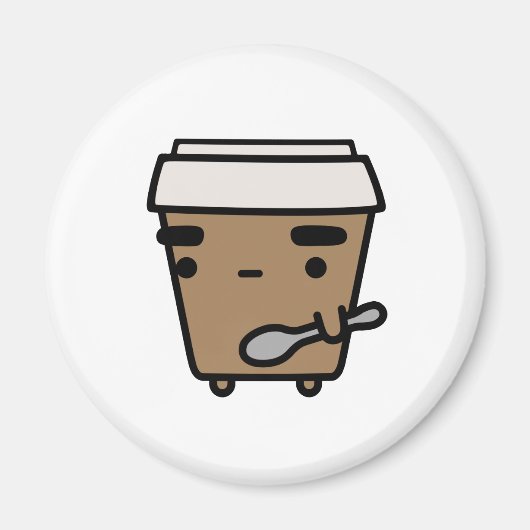 コーヒー&スプーン マグネット (正面)