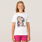 コーヒー&ソーサー入りモグラ Tシャツ (正面フル)