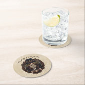 コーヒー/チョコレートウィザード ラウンドペーパーコースター (インサイチュ)