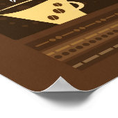 コーヒー&チョコレートキャンバス印刷 ポスター (角)