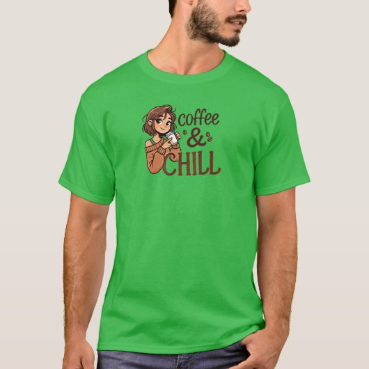 コーヒー&チル Tシャツ (正面)