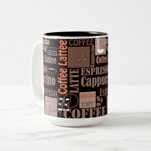 コーヒー ツートーンマグカップ (正面左)