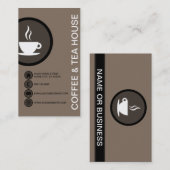 コーヒー&ティーハウスバブル 名刺 (正面/裏面)