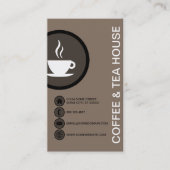コーヒー&ティーハウスバブル 名刺 (正面)