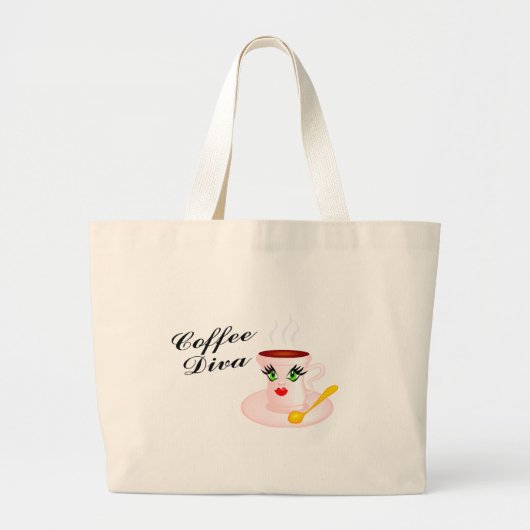 コーヒー・ディヴァ ラージトートバッグ (正面)