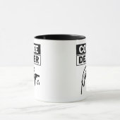 コーヒー ディーラー 笑える コーヒー愛好家 ギフト マグカップ (中央)