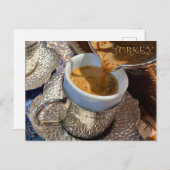 コーヒー，トルココーヒー ポストカード (正面/裏面)