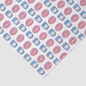 コーヒー&ドナッツピンクフロストドーナツ朝食 薄葉紙 (詳細)