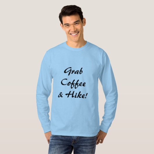 コーヒー&ハイキングしよう Tシャツ (正面フル)