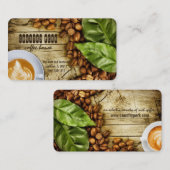 コーヒー·ハウス·ビジネス·カード 名刺 (正面/裏面)