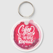 コーヒー ハッスル ワイン リピート キーホルダー (正面)