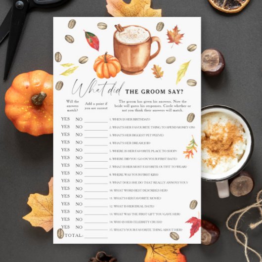 コーヒー&パンプキンブライダル新郎は何と言った