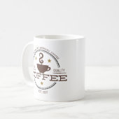 コーヒー ビジネス ロゴ コーヒーマグカップ (正面左)
