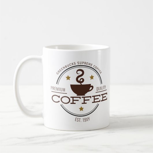 コーヒー ビジネス ロゴ コーヒーマグカップ (左)