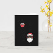 コーヒー・ビフォー・キャロルズ 面白いカフェイン好きのクリスマス カード (黄色い花)