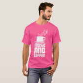 コーヒー - ピアノレッスン ピアノプレーヤー ピアノ教師 Tシャツ (正面フル)