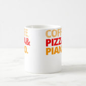 コーヒー ピザ と ピアノ コーヒーマグカップ (中央)
