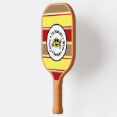 コーヒー、ピックボール、ワイン、リピートピックボール中毒者 ピックルボールラケット (左)