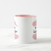 コーヒー-ピンクのマグの前の発声映画無し マグカップ (中央)