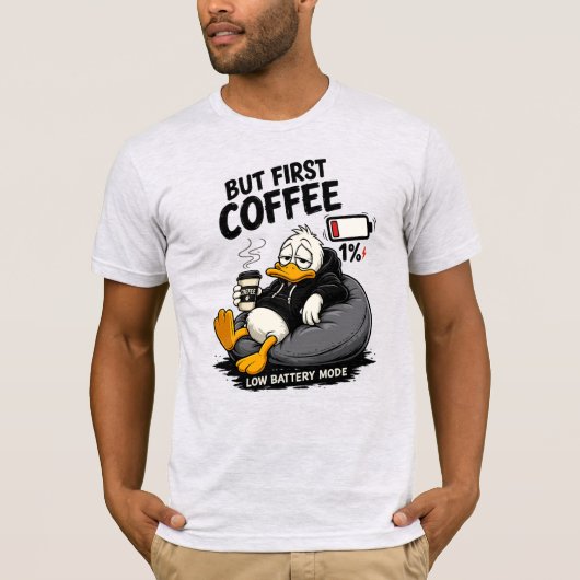 コーヒー ファニー Tシャツ BUT FIRST COFFEE (正面)