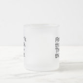 コーヒー ファースト フロスト ガラス マグ (中央)
