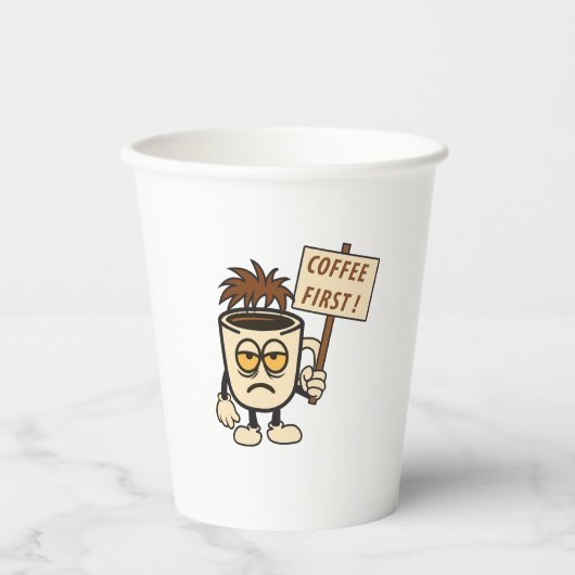 コーヒー・ファースト！ 紙コップ (正面)