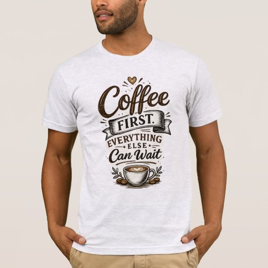 コーヒー ファースト Tee Tシャツ (正面)