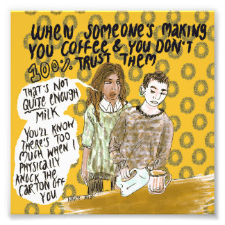 コーヒー フォトプリント           